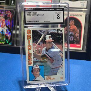 1984 Topps #490 Cal Ripken Jr. (HOF) (CGC 8)